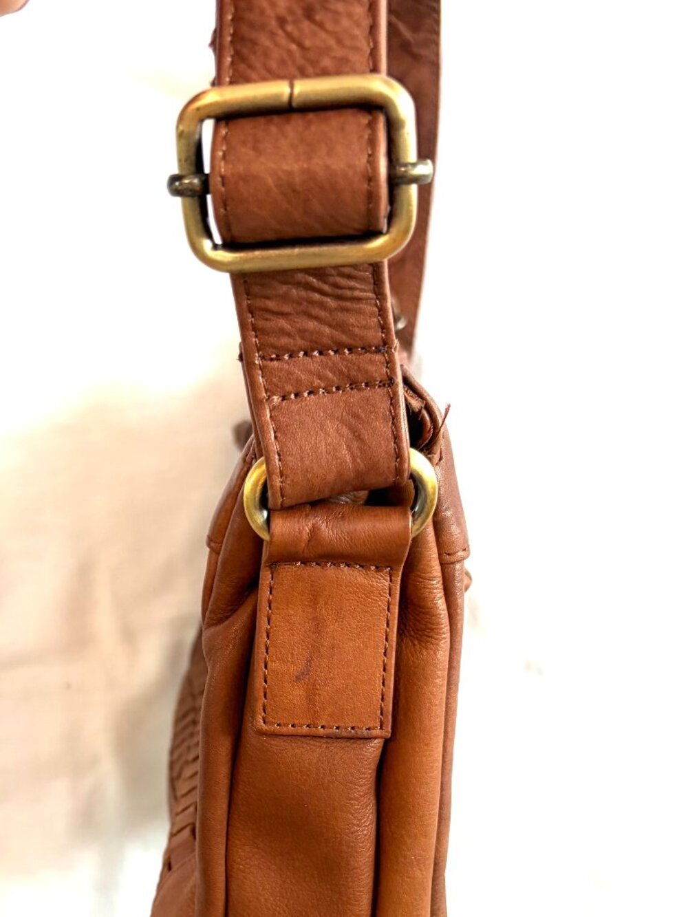Great American Leather woven purse brown - Picture 5 of 9